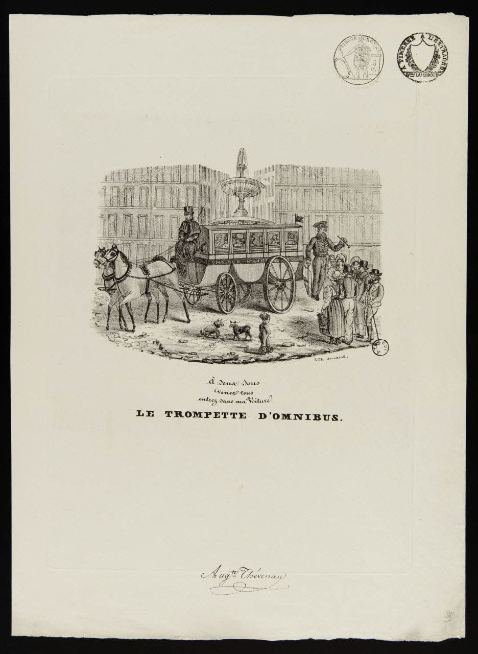 estampe LE TROMPETTE D'OMNIBUS. 1971.54.14 Photo