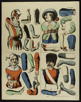 estampe Personnages à assembler. 1971.59.24  Photo