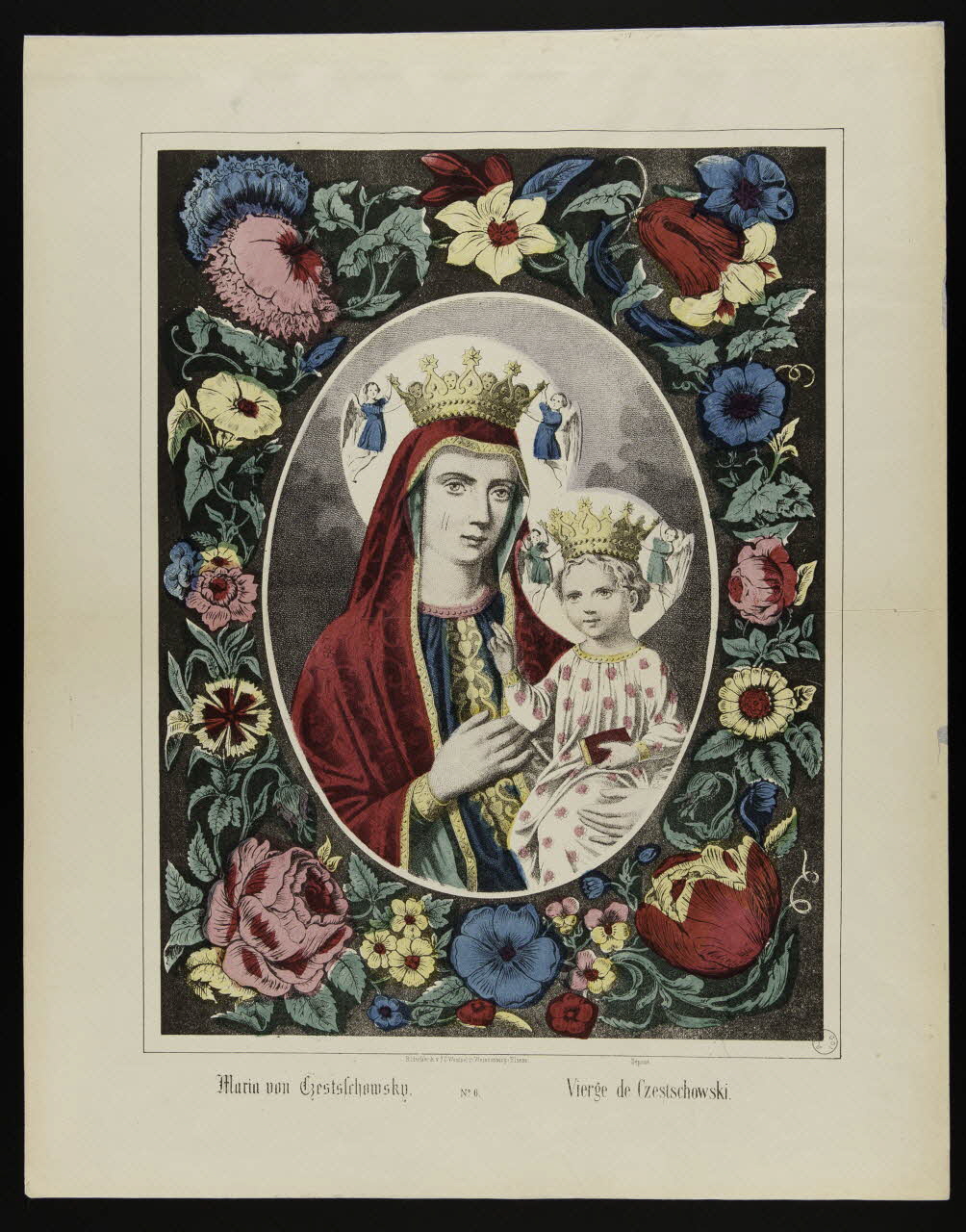 estampe Vierge de Czestschowski. 1971.59.7 Photo