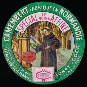 estampe CAMEMBERT FABRIQUE EN NORMANDIE  SPECIAL LE MOINE AFFINE 1971.6.5 Photo