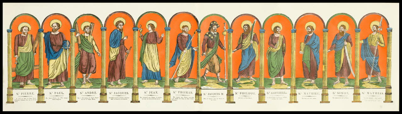 affiche Planche des douze apôtres 1971.62.1.1 Photo