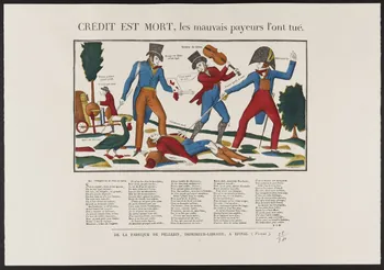 estampe CREDIT EST MORT, Les mauvais payeurs l'ont tué. 1971.62.10.2  Photo