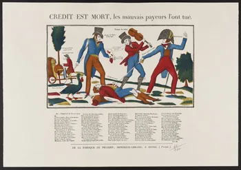estampe CREDIT EST MORT, Les mauvais payeurs l'ont tué. 1971.62.10.5  Photo