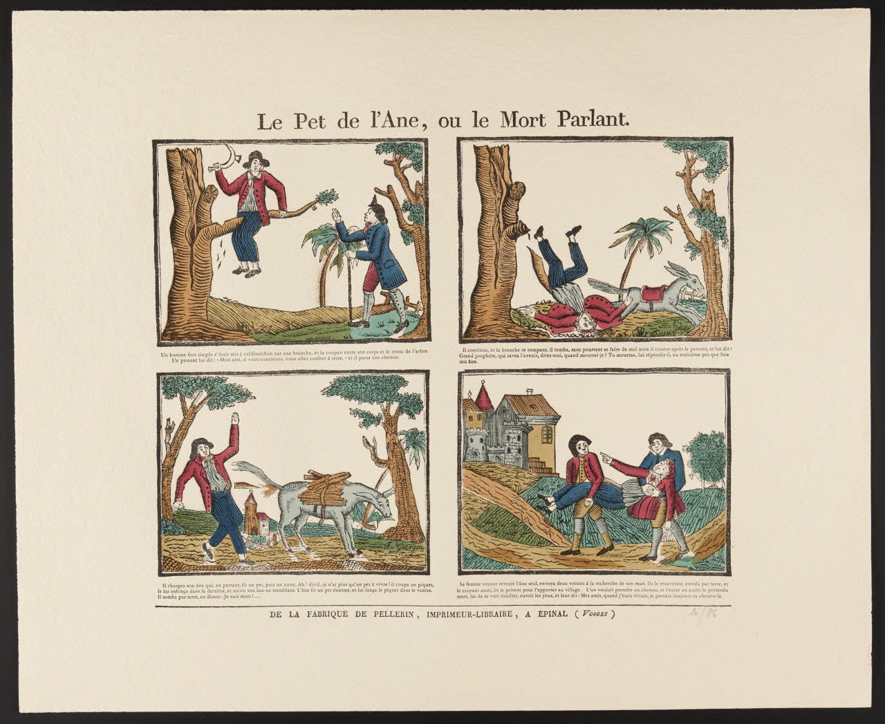 estampe Le Pet de l'Ane, ou le Mort Parlant. 1971.62.11.2 Photo