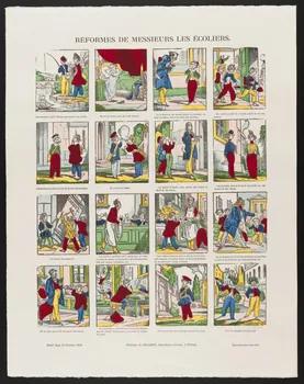 estampe REFORMES DE MESSIEURS LES ECOLIERS. 1971.62.15.2 Photo