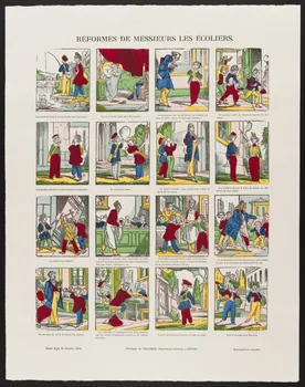 estampe REFORMES DE MESSIEURS LES ECOLIERS. 1971.62.15.3 Photo