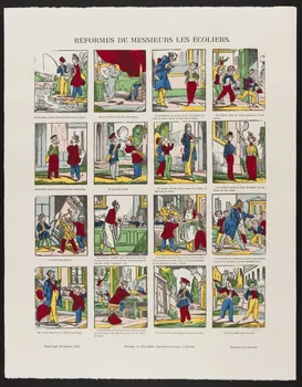 estampe REFORMES DE MESSIEURS LES ECOLIERS. 1971.62.15.4 Photo