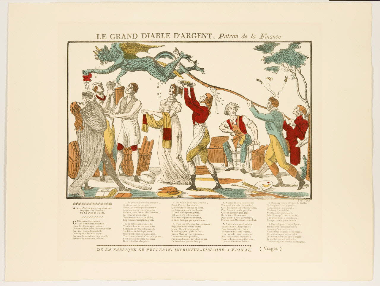 estampe LE GRAND DIABLE D'ARGENT. Patron de la Finance 1971.62.20 Photo