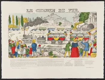 estampe LE CHEMIN DE FER. 1971.62.27.4 Photo