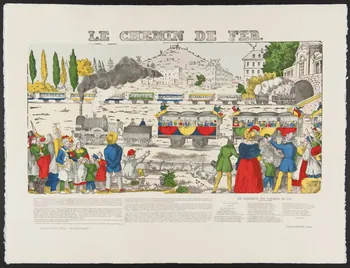 estampe LE CHEMIN DE FER. 1971.62.27.5 Photo