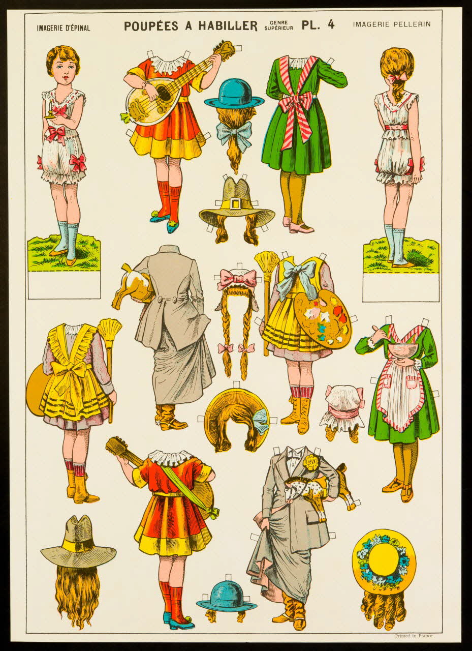 estampe POUPEES A HABILLER 1971.62.35.11 Photo