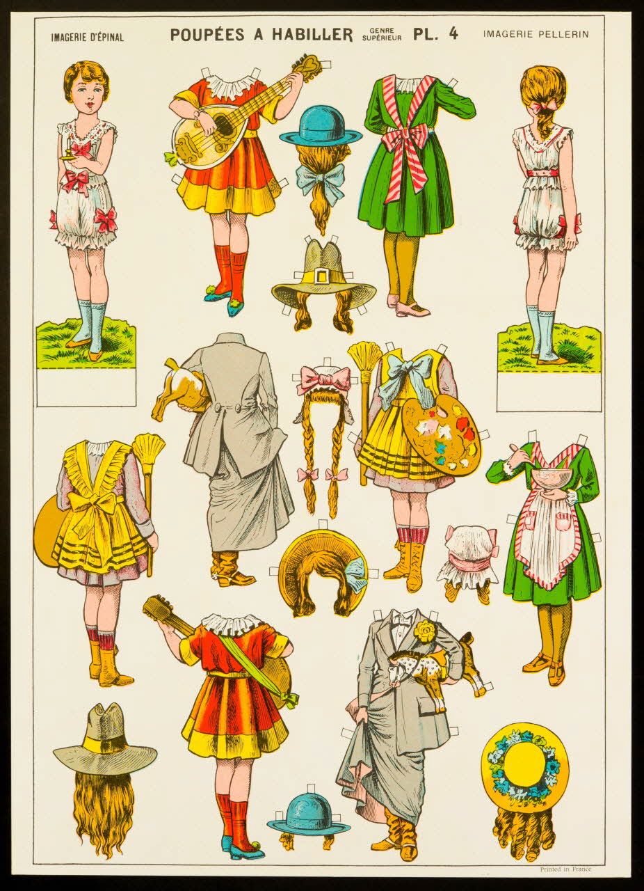 estampe POUPEES A HABILLER 1971.62.35.12 Photo