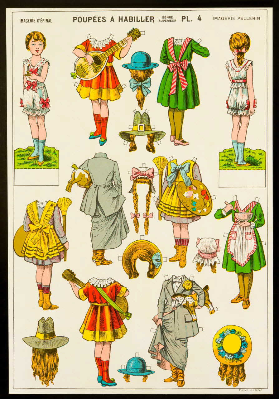 estampe POUPEES A HABILLER 1971.62.35.13 Photo