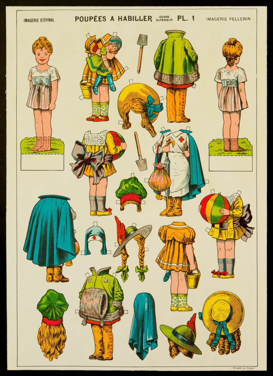 estampe POUPEES A HABILLER 1971.62.35.2 Photo Mucem