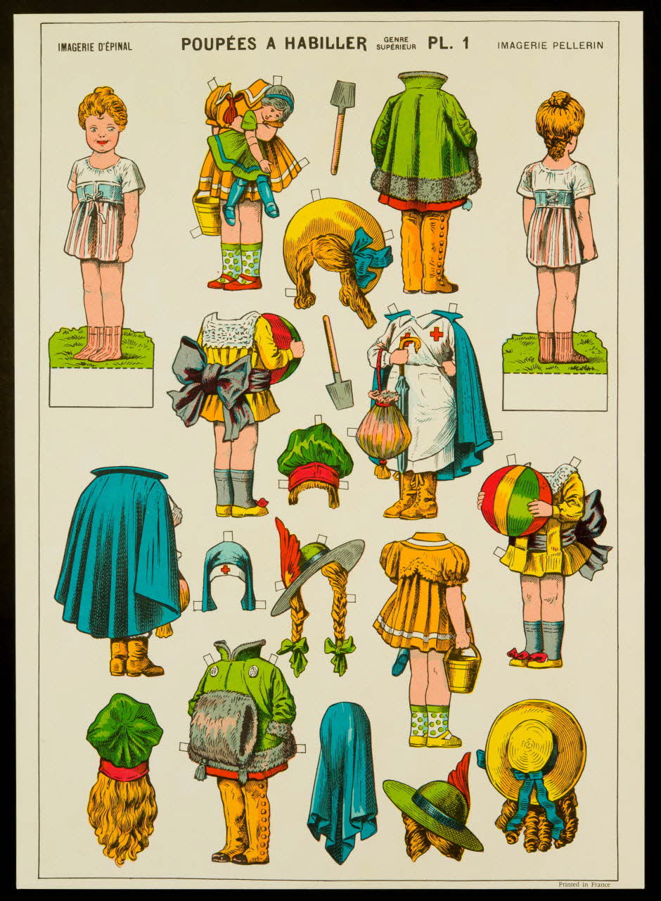 estampe POUPEES A HABILLER 1971.62.35.3 Photo