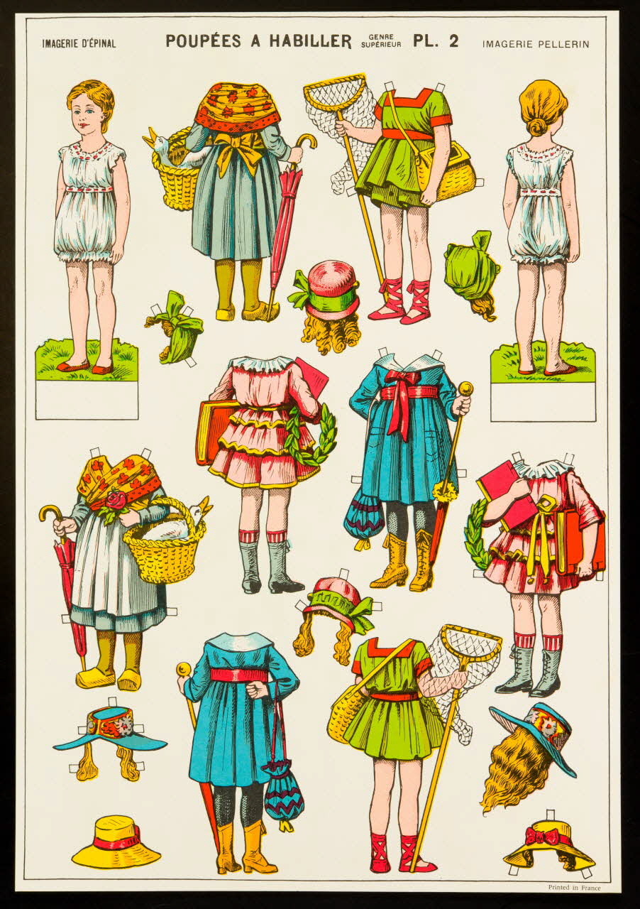 estampe POUPEES A HABILLER 1971.62.35.5 Photo