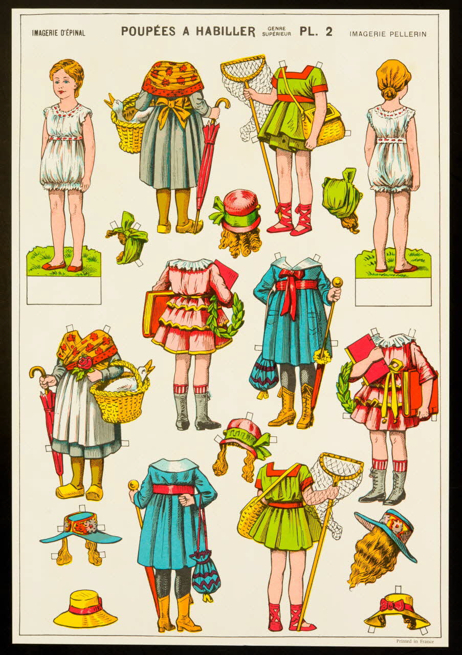 estampe POUPEES A HABILLER 1971.62.35.7 Photo