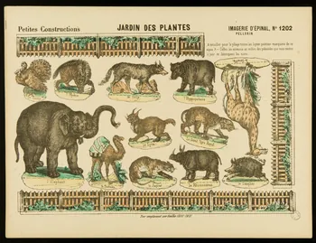 estampe Petites Constructions  JARDIN DES PLANTES 1971.62.36  Photo