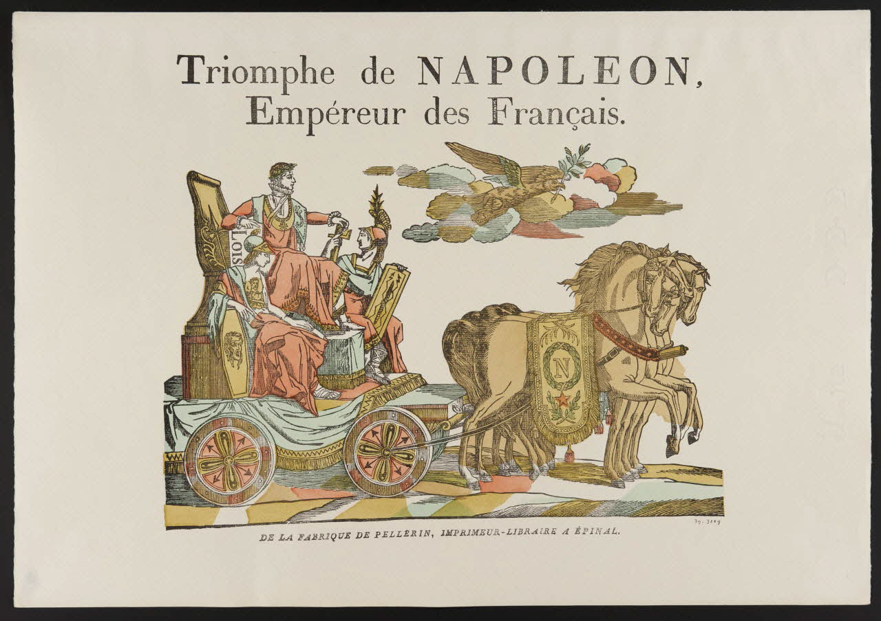 Pellerin estampe Triomphe de NAPOLEON,  Empéreur des Francais. Lorraine, France 1971 1971.62.7 Photo