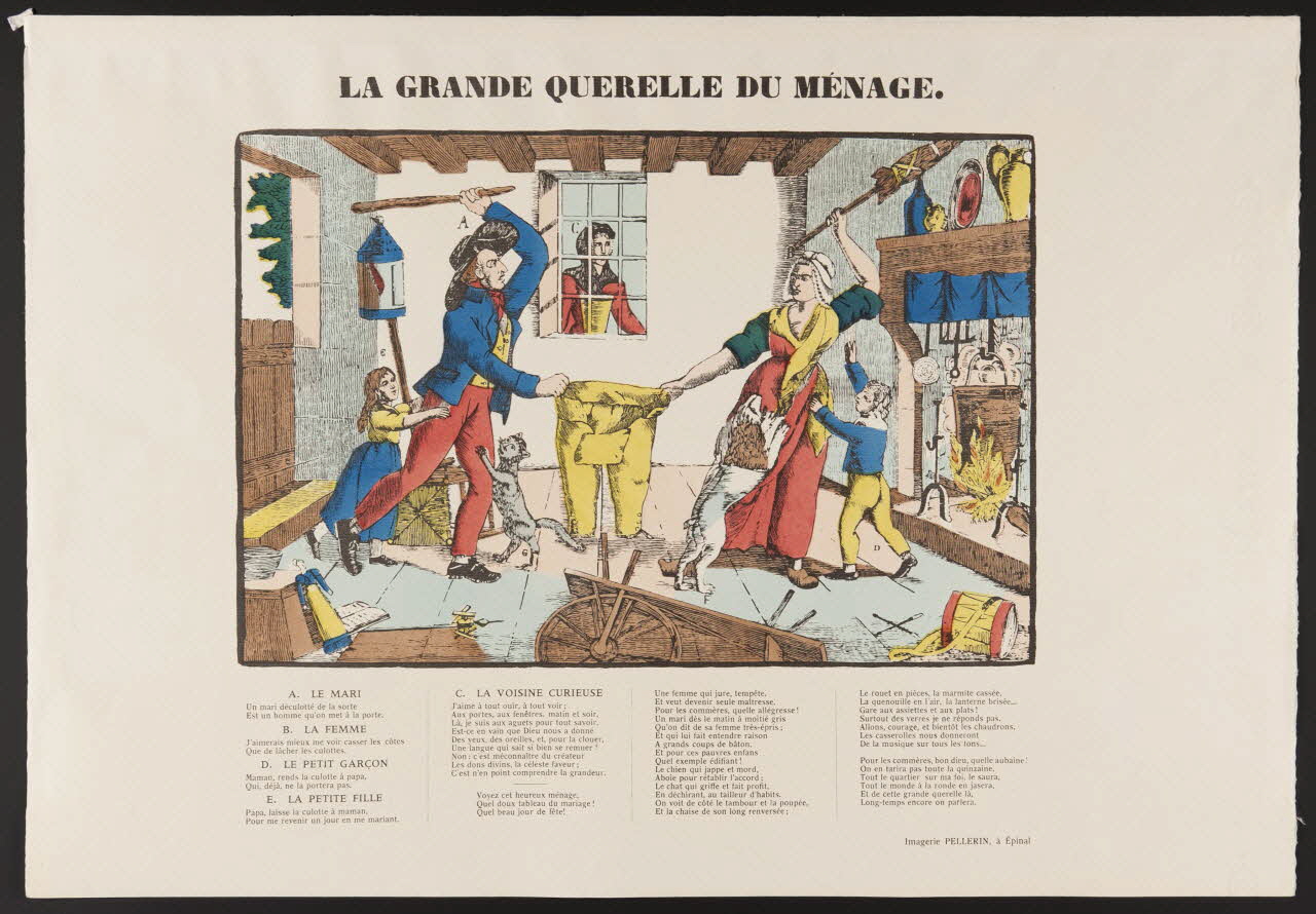 estampe LA GRANDE QUERELLE DU MENAGE. 1971.62.9.1 Photo