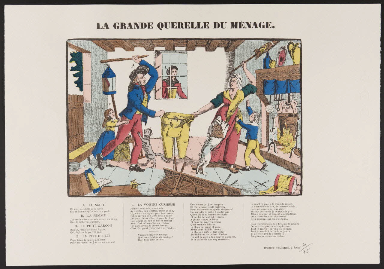 estampe LA GRANDE QUERELLE DU MENAGE. 1971.62.9.4 Photo