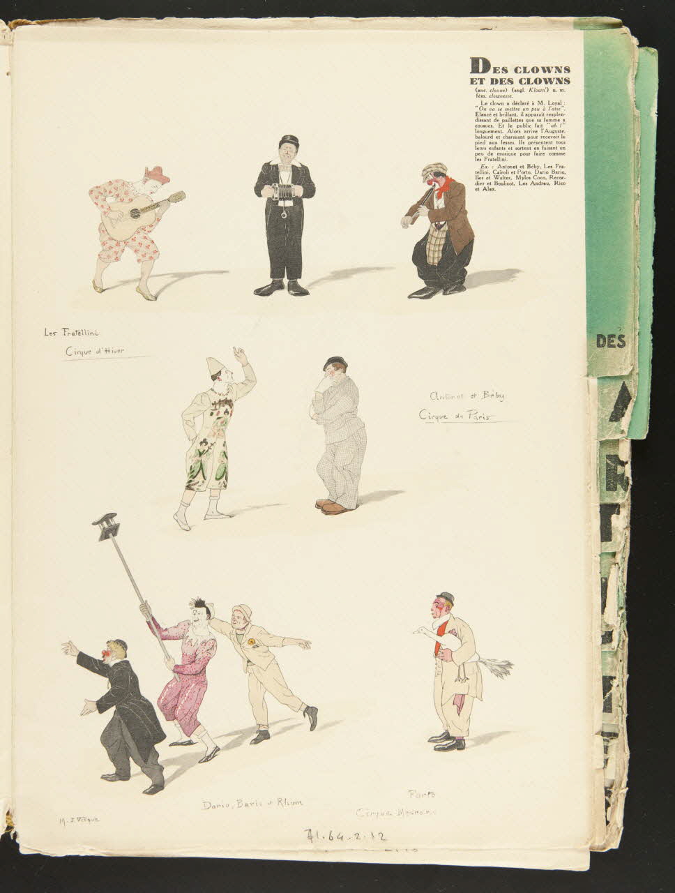 album DES CLOWNS  ET DES CLOWNS 1971.64.2.12 Photo