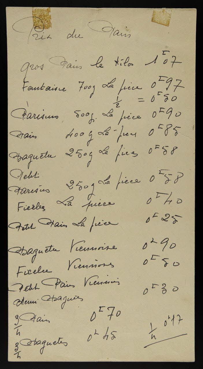 estampe Prix du Pain 1971.79.350 Photo