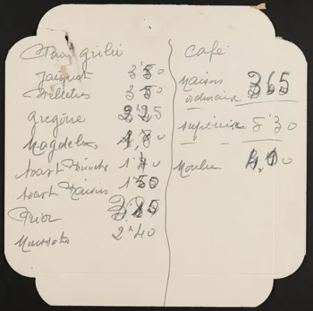 estampe Carte du café 1971.79.351 Photo