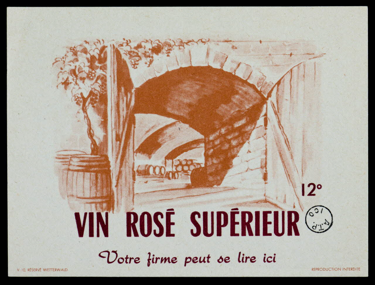 estampe VIN ROSE SUPERIEUR 1971.9.100 Photo