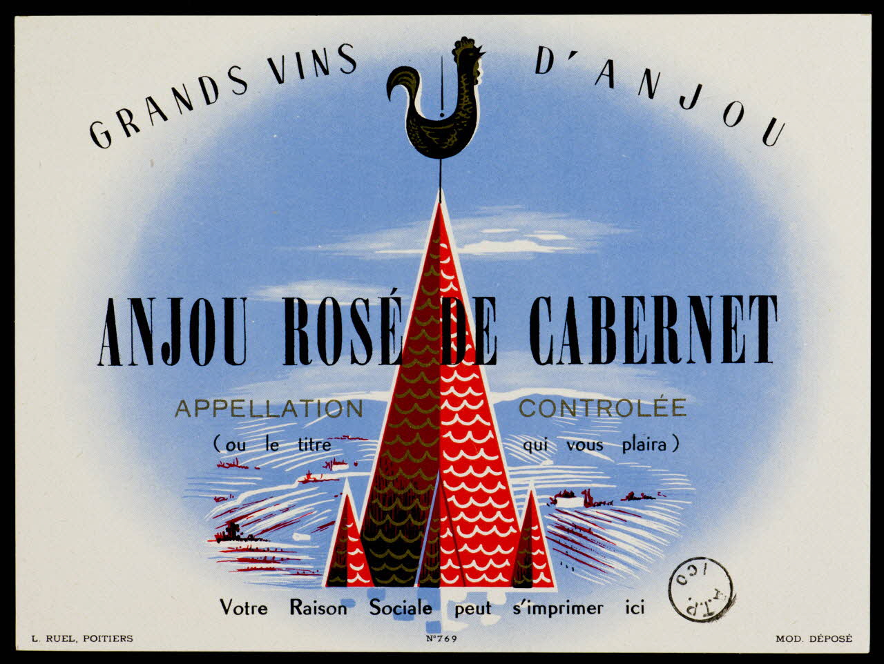estampe ANJOU ROSE DE CABERNET 1971.9.102 Photo