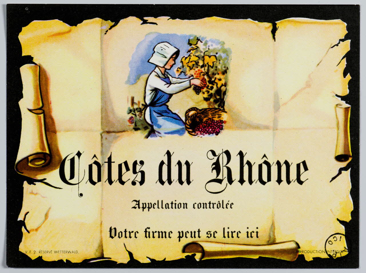 estampe Côtes du Rhône 1971.9.104 Photo