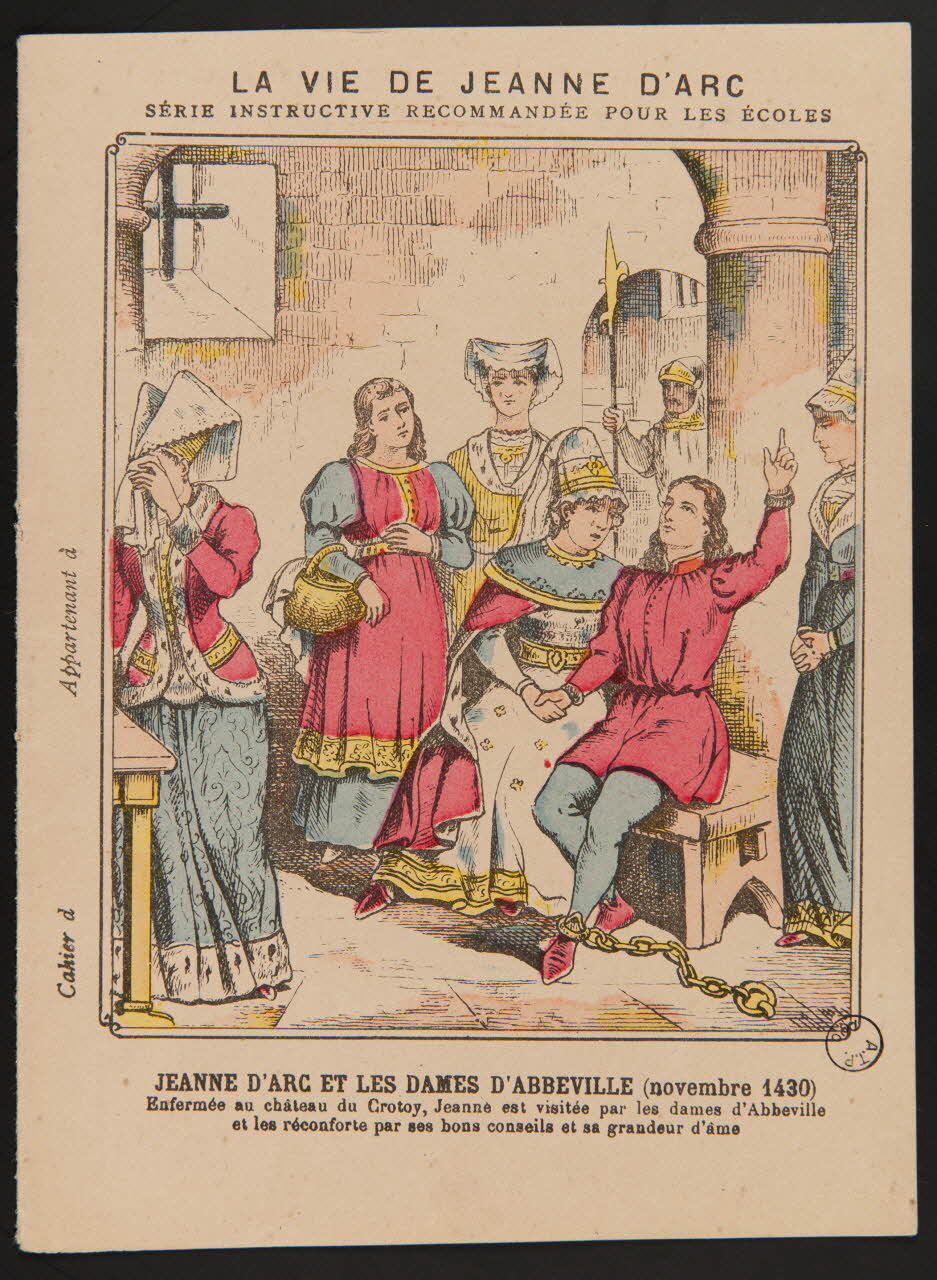 estampe LA VIE DE JEANNE D'ARC  JEANNE D'ARC ET LES DAMES D'ABBEVILLE (novembre 1430) 1971.9.11 Photo