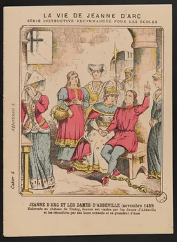 estampe LA VIE DE JEANNE D'ARC  JEANNE D'ARC ET LES DAMES D'ABBEVILLE (novembre 1430) 1971.9.11 Photo