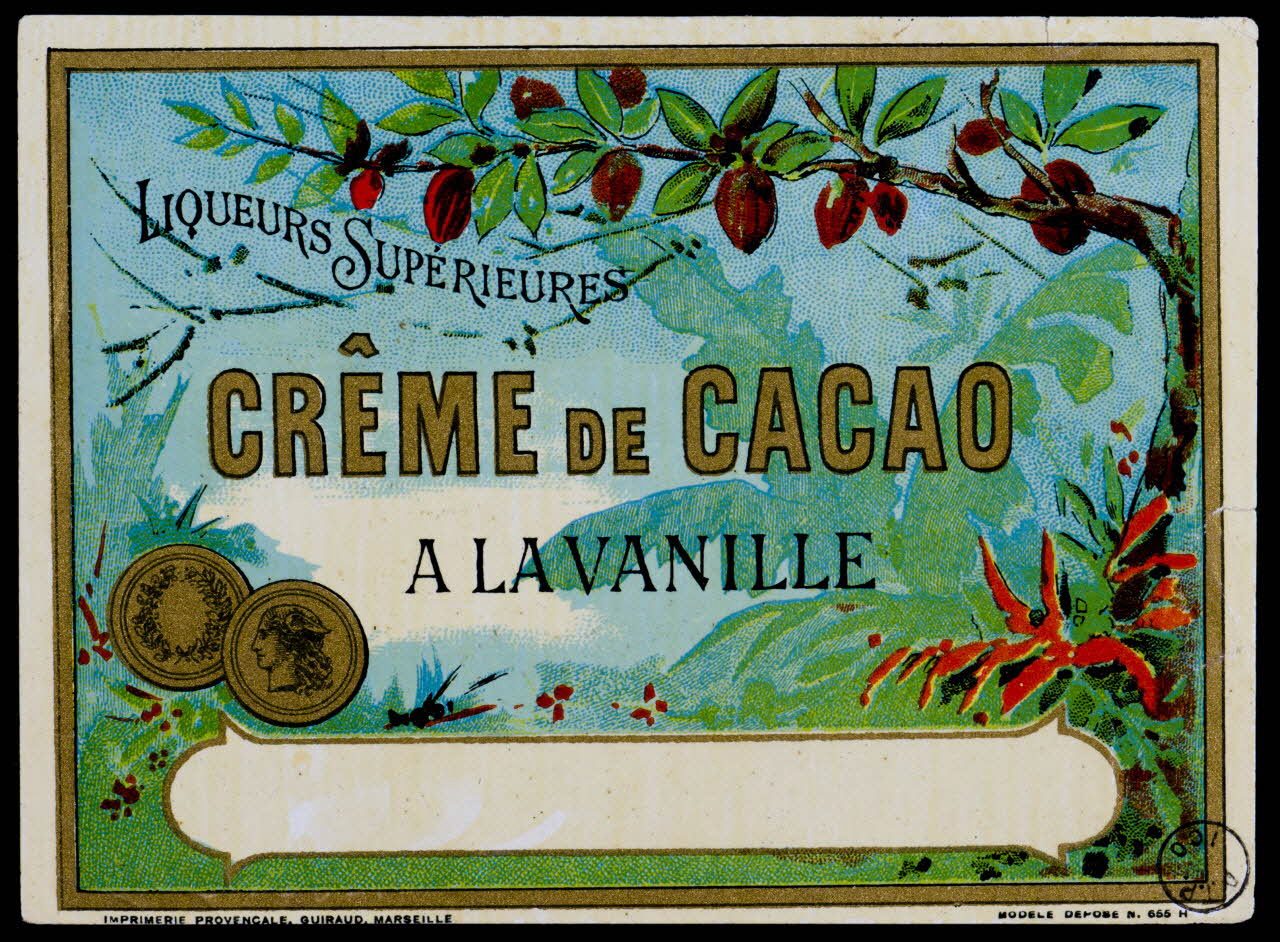estampe CRÊME DE CACAO  A LA VANILLE 1971.9.115 Photo