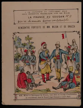 estampe RENCONTRE FORTUITE DE MM. MIZON ET DE BRAZZA 1971.9.21 Photo