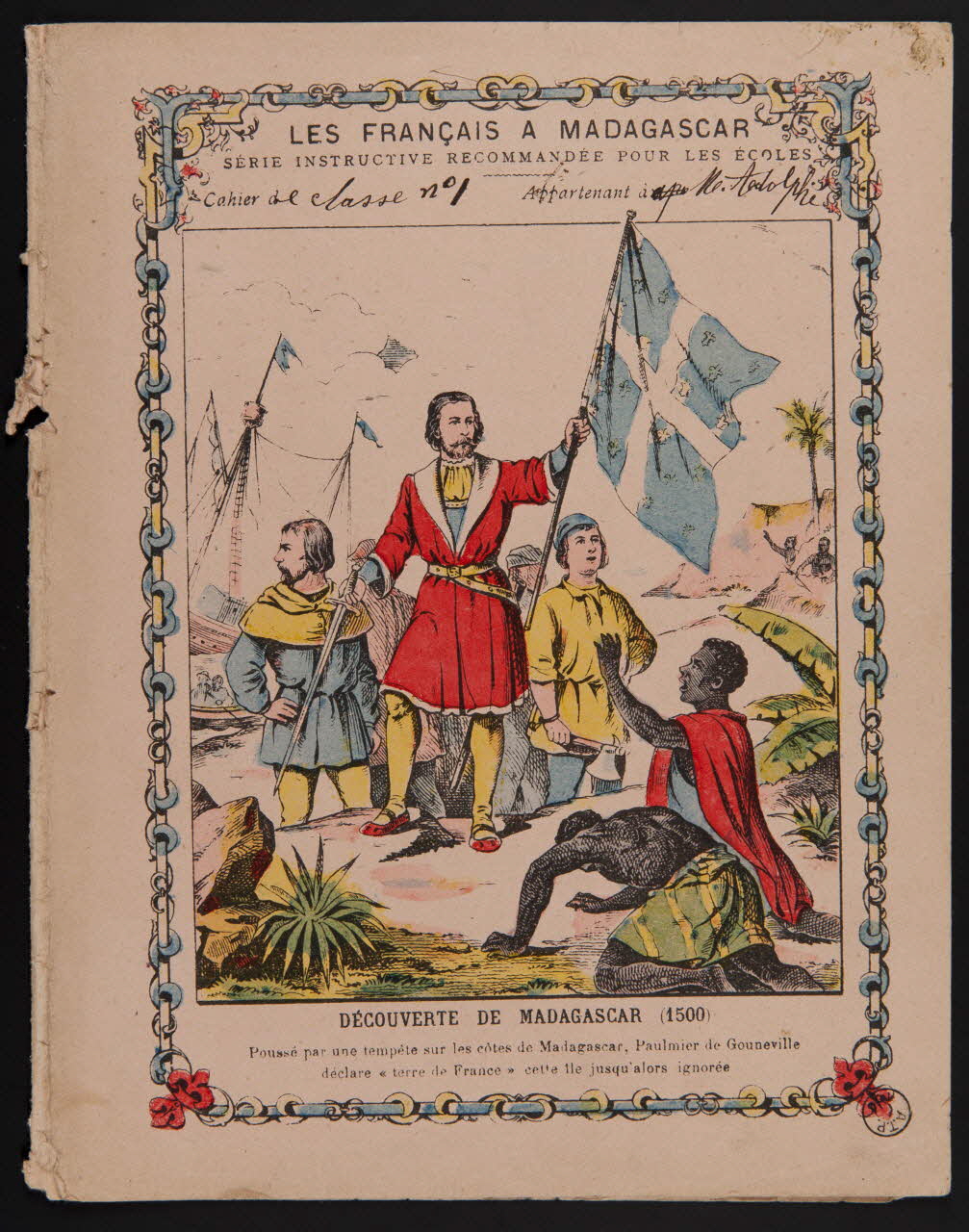 estampe DECOUVERTE DE MADAGASCAR (1500) 1971.9.23 Photo