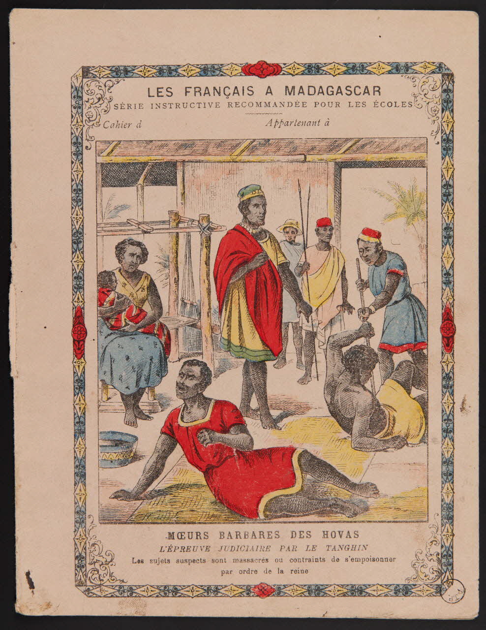 estampe MOEURS BARBARES DES HOVAS  L'EPREUVE JUDICIAIRE PAR LE TANGHIN 1971.9.26 Photo