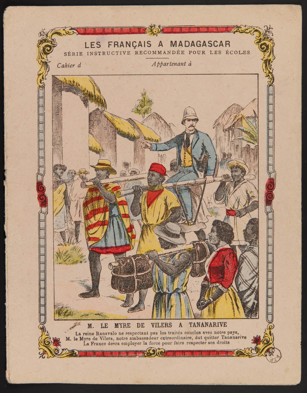 estampe M. LE MYRE DE VILERS A TANANARIVE 1971.9.30 Photo