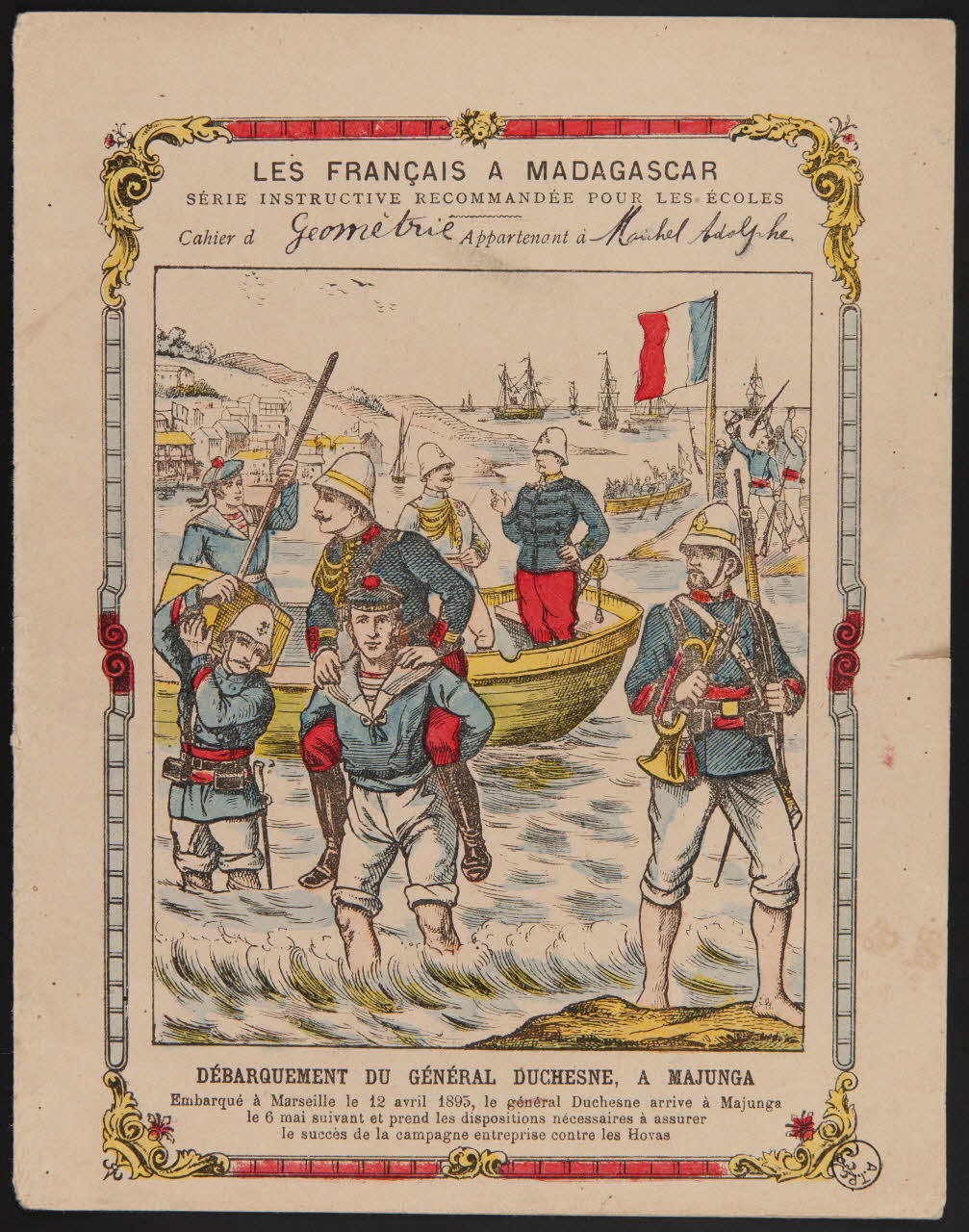 estampe DEBARQUEMENT DU GENERAL DUCHESNE, A MAJUNGA 1971.9.31 Photo