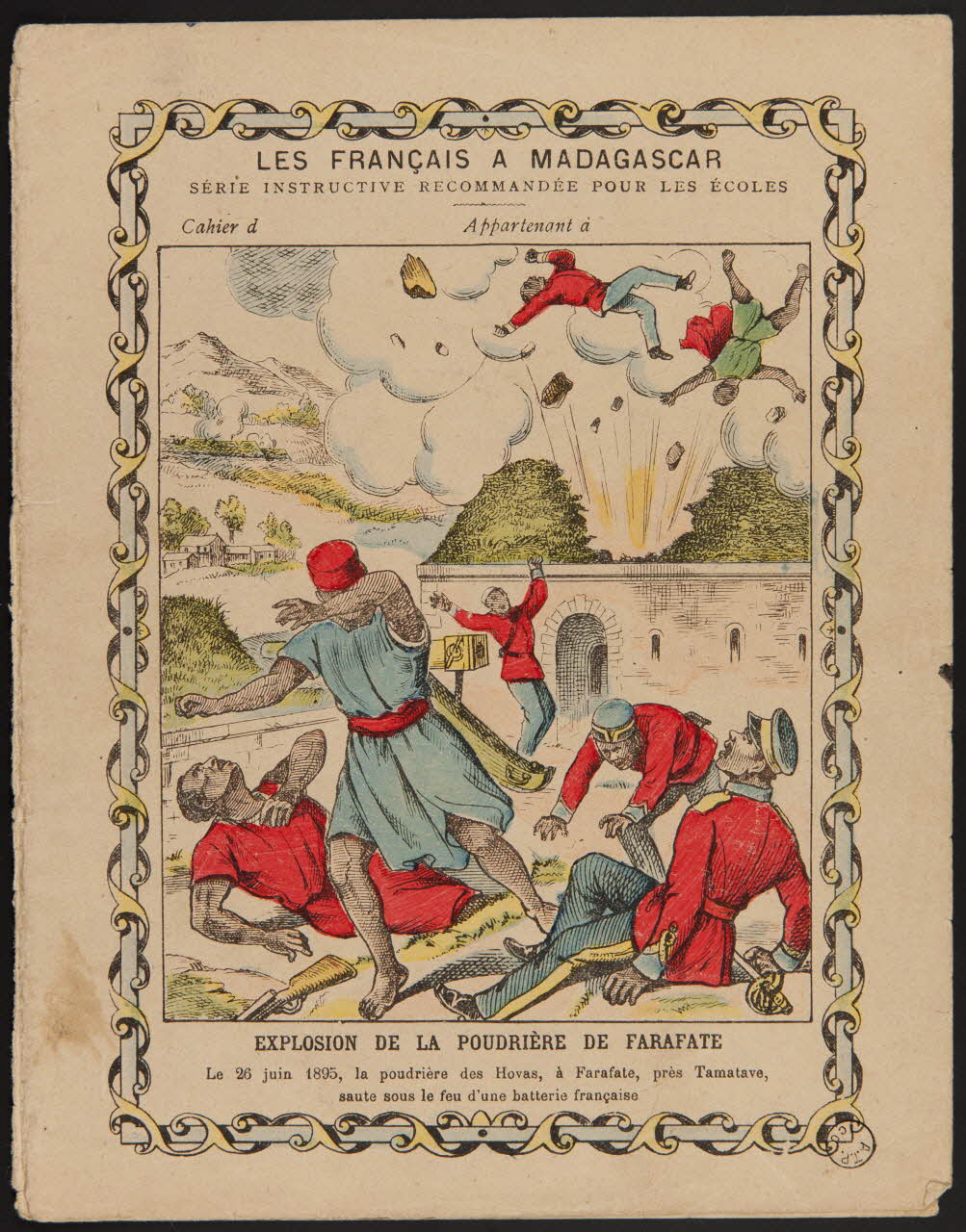 estampe EXPLOSION DE LA POUDRIERE DE FARAFATE 1971.9.33 Photo