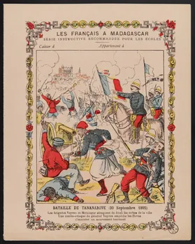 estampe LES FRANCAIS A MADAGASCAR  BATAILLE DE TANANARIVE (30 Septembre 1895) 1971.9.35 Photo