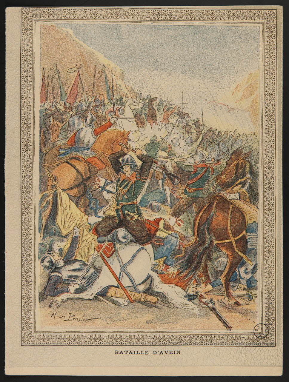 estampe BATAILLE D'AVEIN 1971.9.5 Photo