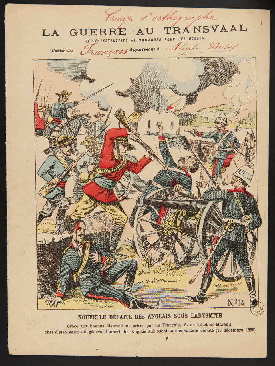 estampe LA GUERRE AU TRANSVAAL  NOUVELLE DEFAITE DES ANGLAIS SOUS LADYSMITH 1971.9.52 Photo