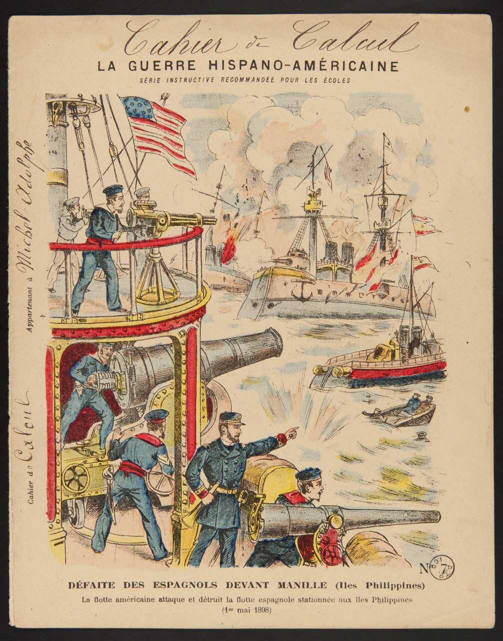 estampe LA GUERRE HISPANO-AMERICAINE  DEFAITE DES ESPAGNOLS DEVANT MANILLE (Iles Philippines) 1971.9.53 Photo