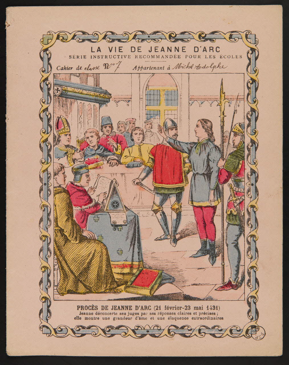 estampe LA VIE DE JEANNE D'ARC  PROCES DE JEANNE D'ARC (21 février - 23 mai 1431) 1971.9.9 Photo
