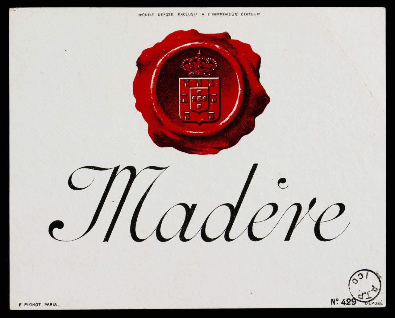 estampe Madère 1971.9.93 Photo