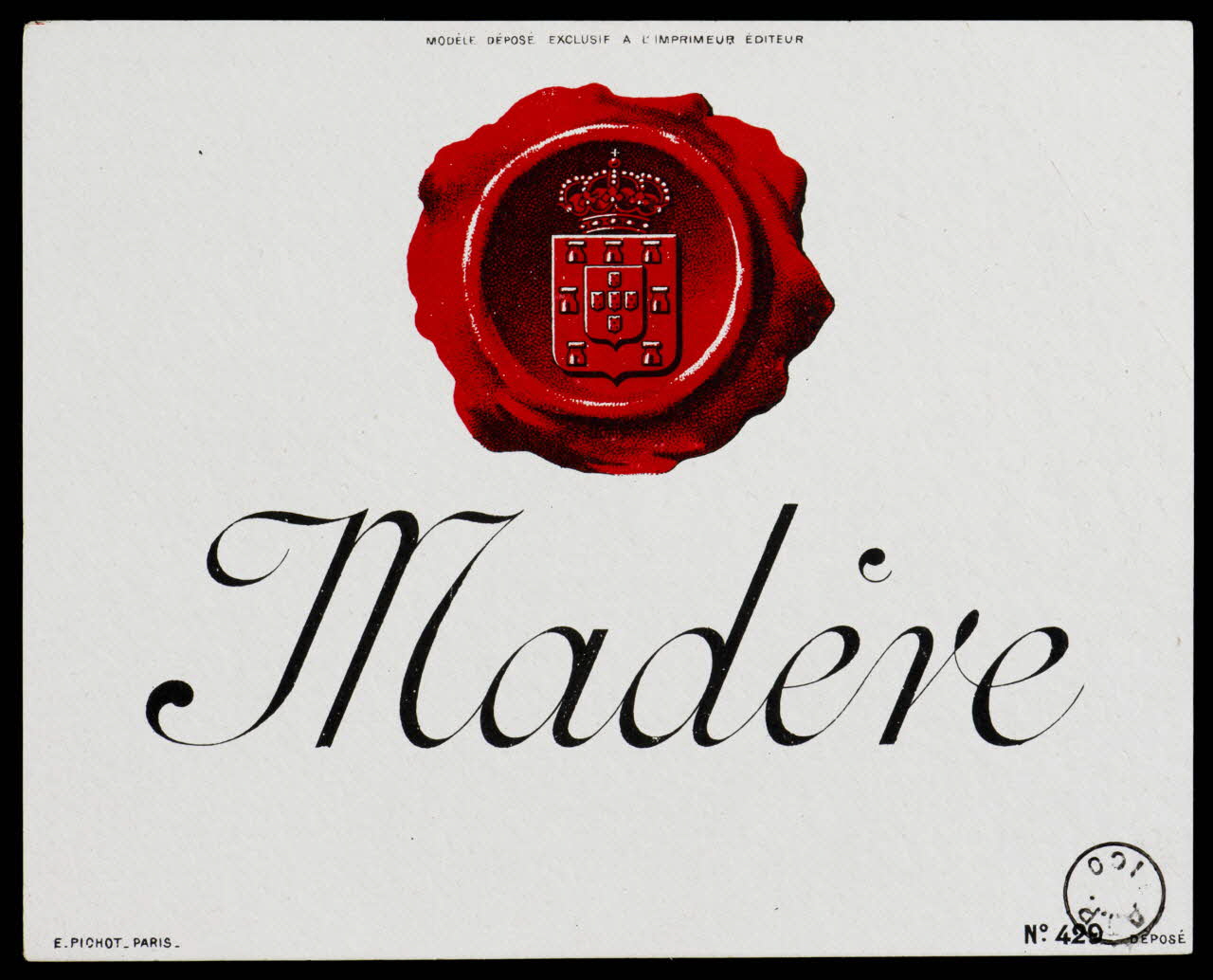 estampe Madère 1971.9.94 Photo