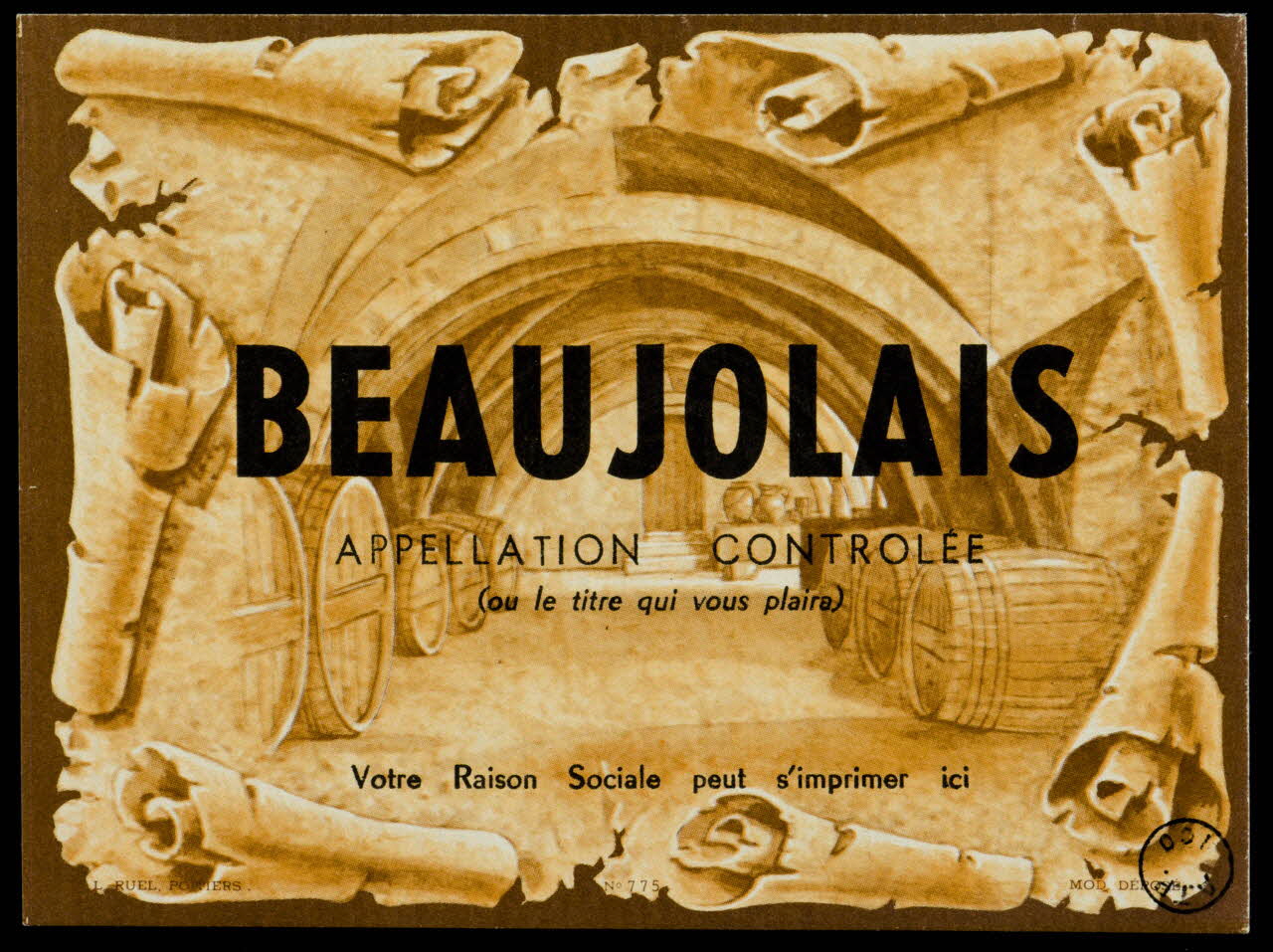 estampe BEAUJOLAIS 1971.9.95 Photo