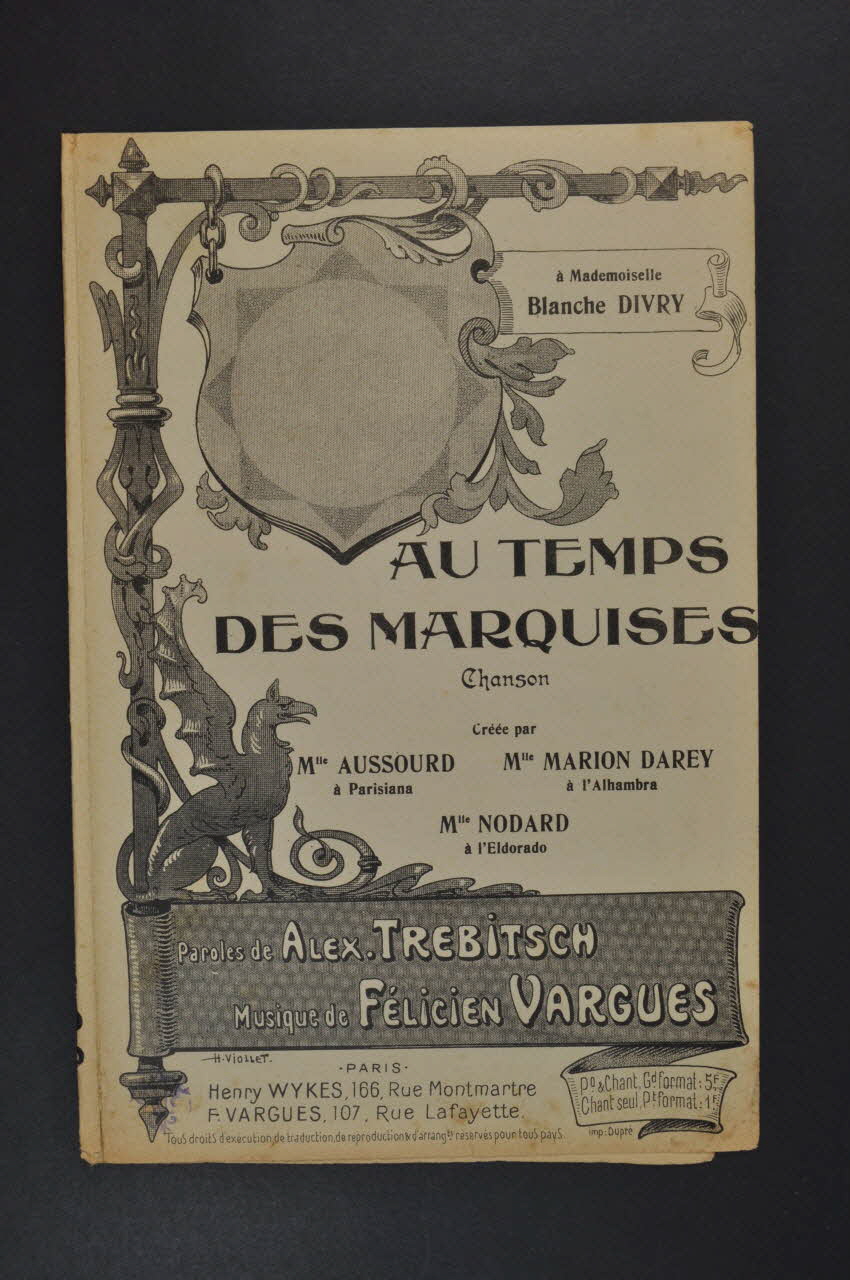 chanson petit format 1966.201.24 Photo Mucem