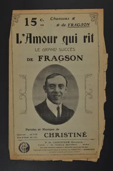 Henri Christiné ; Harry Fragson chanson petit format Île-de-France, France 1909 1966.201.38  Photo Mucem